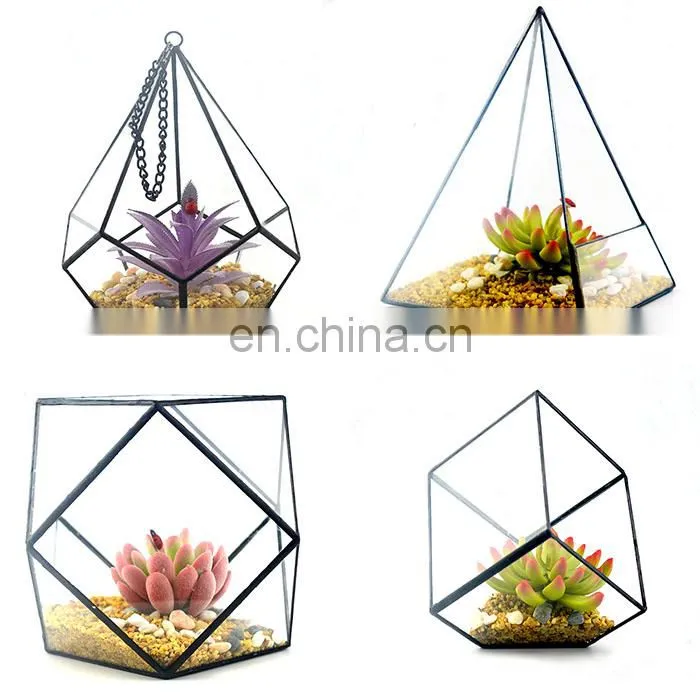 terrarium geometric glass terrarium wholesale clear plant container