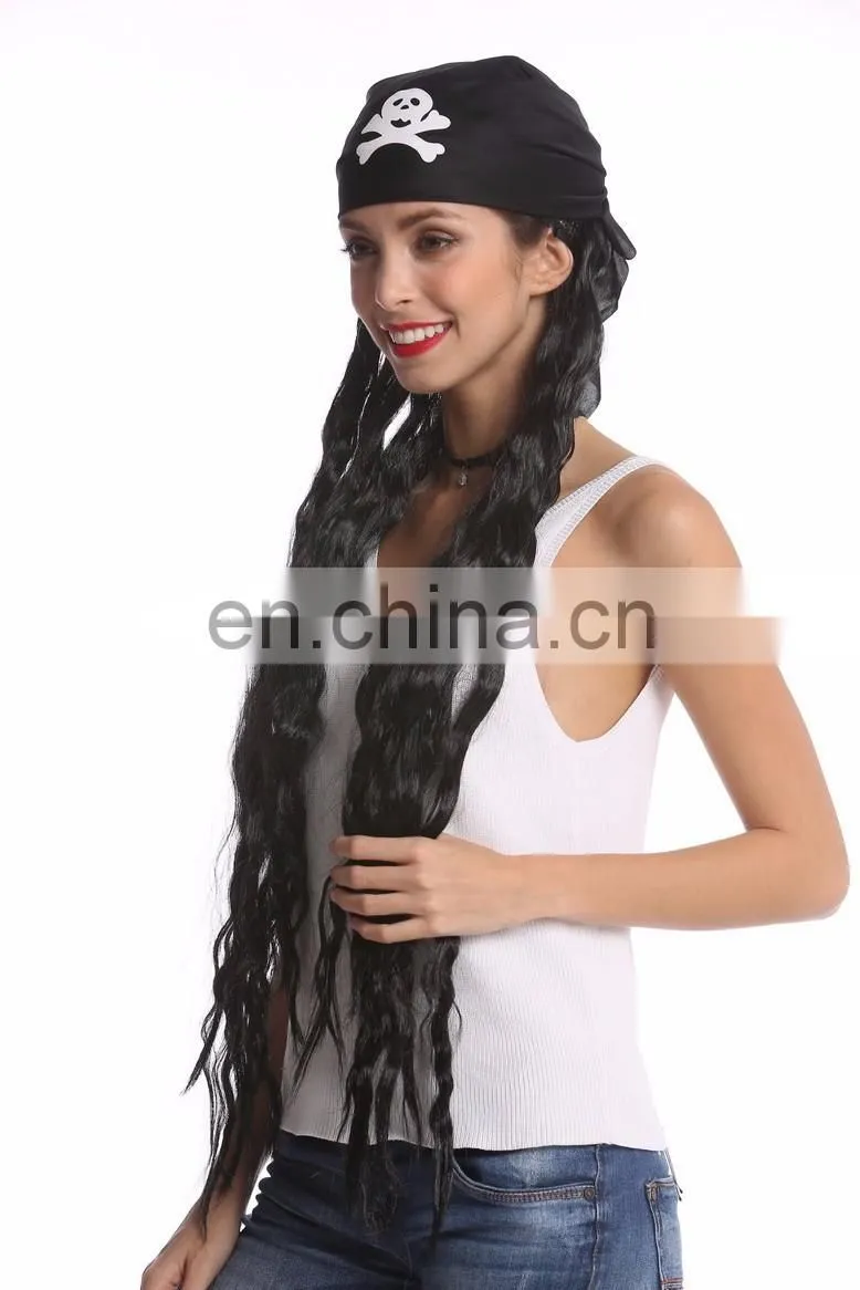 Carnival long rasta Pirate party wigs P-W234