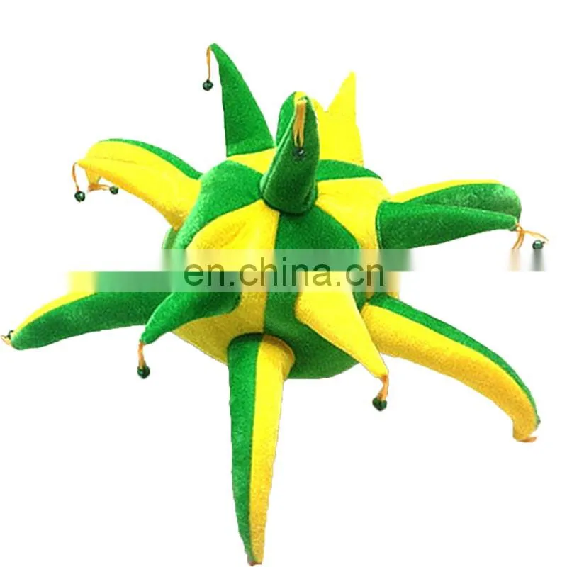 MCH-1011 Party Carnival wholesale custom logo foam hats funny adult jester clown Hats with horns for adults