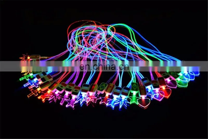 Hot sale custom lanyards promotional led lanyards Led Lights Lanyards