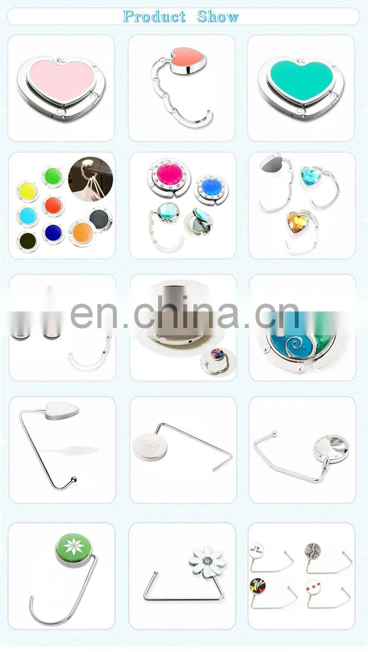 Heart shape purse hanger hook/metal suit hanger