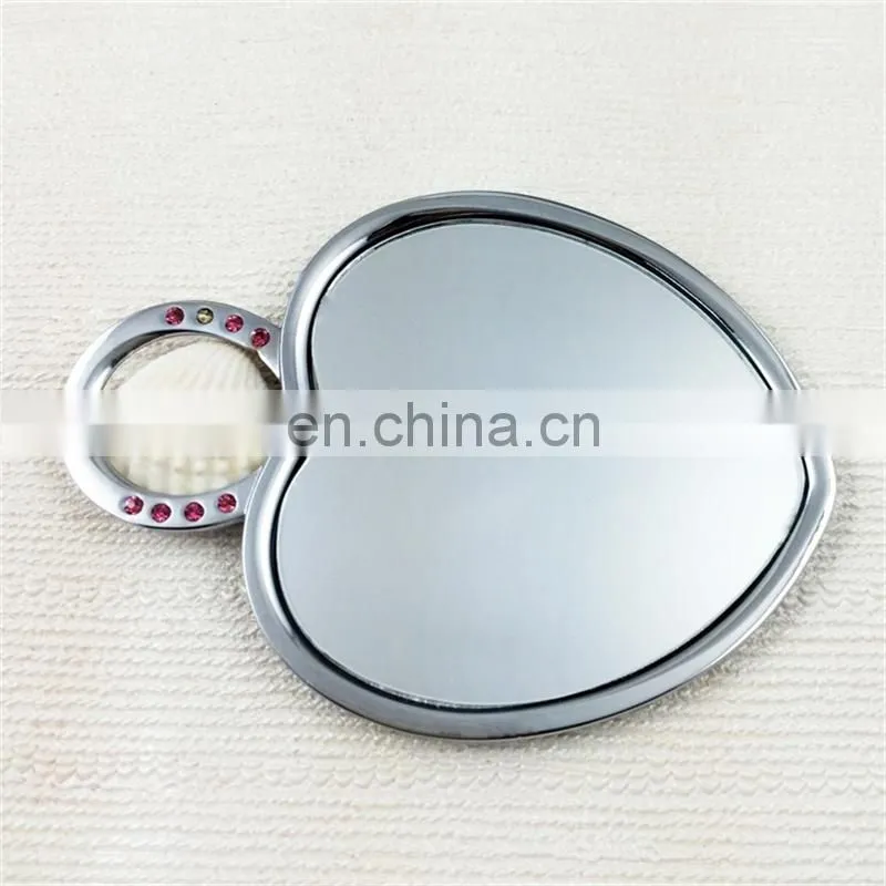 Metal compact mirror compact mirror with logo