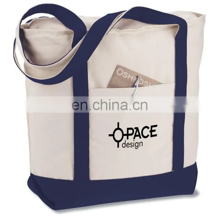 XD1021China Suppliers Wholesale Large Heavyweight Cotton Canvas Boat Tote