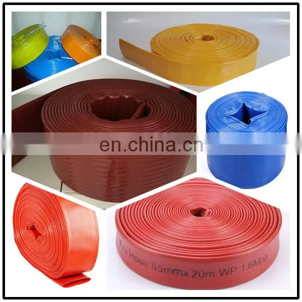 Blue, Black, Red 1inch Agricultural Irrigation Pump PVC layflat water hose