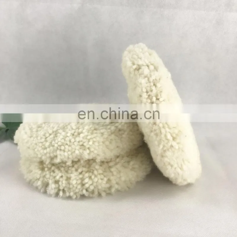 wool buffing pad with thread 5 eighth ordinary double side