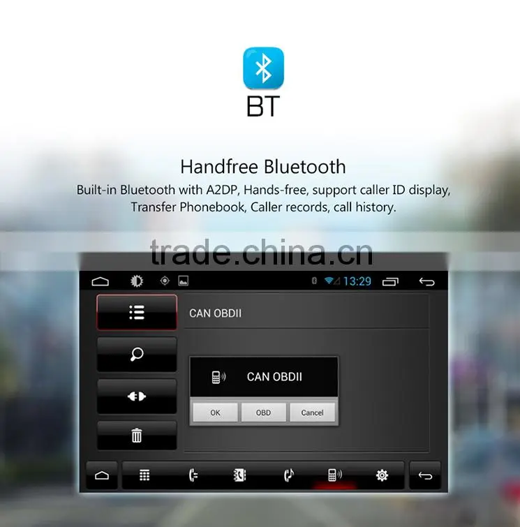 R16 Four Core android 4.4.2 --car dvd for peugeot 208 +OEM+mirrior link +TPMS+factory directly