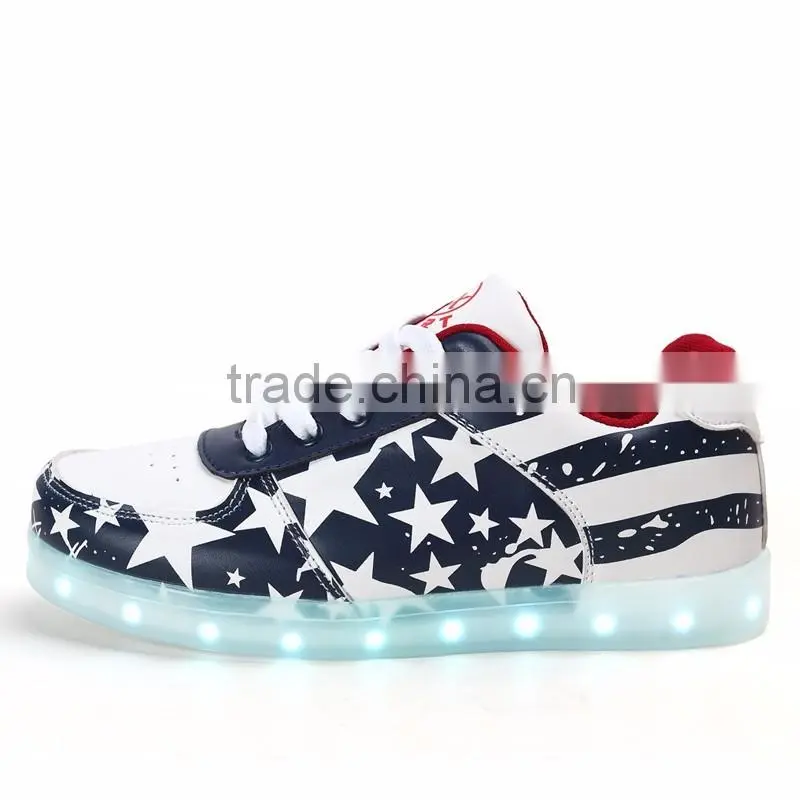 Hot Sale Gold led Shoes Silver led Shoes Fashion Adults Light Up Shoes Wholesale For Retails