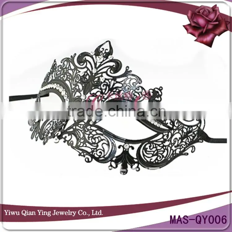 ladys very nice black hollow out cocktail party eye mask