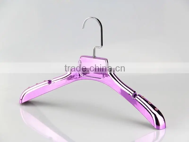 IMY-350 violet plating plastic thick hanger for clothes