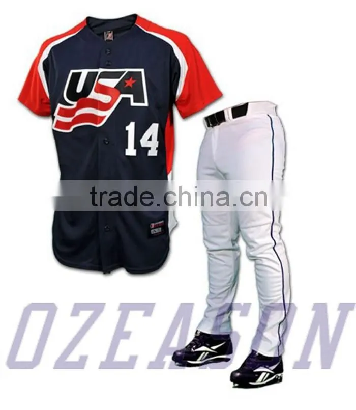 China Wholesale Cheap Sublimated Blank Baseball Jerseys