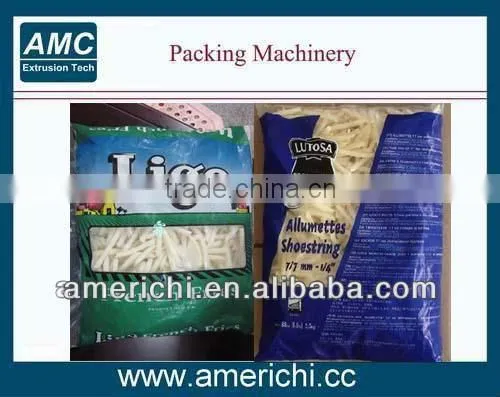 Frozen fried chips packing machine