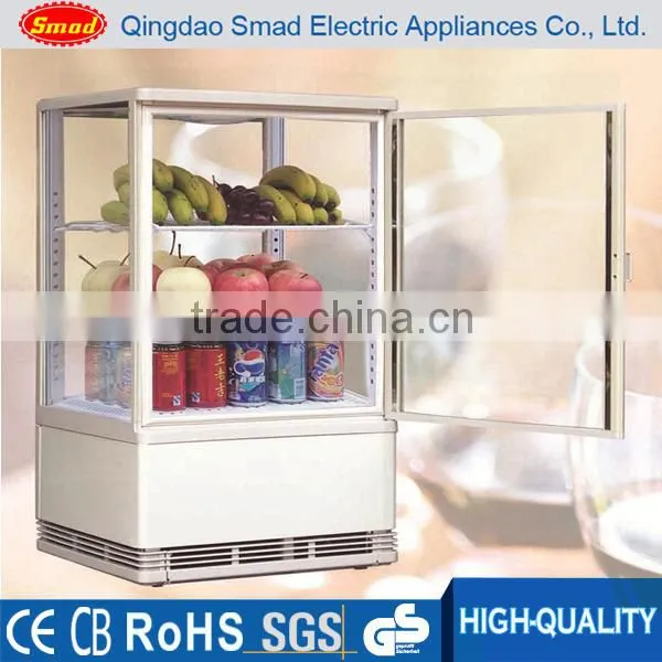 40-95L four side glass door cooling freestanding showcase, cake cooler