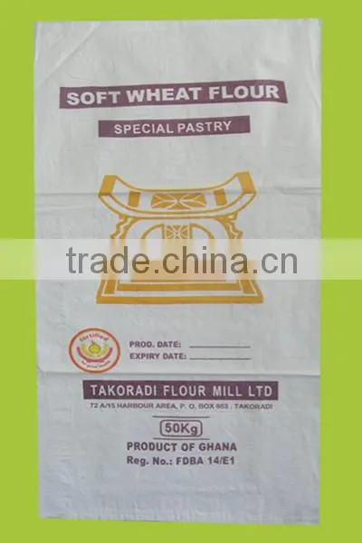 25kg 50kg grain sugar flour rice feed fertilizer laminated China PP woven bag manufacturer