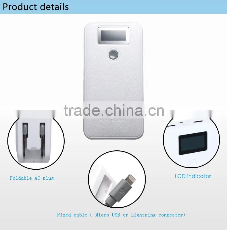high capacity 9000mah portable personalized restaurant power bank HS
