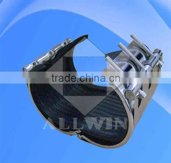 half circle type all stainless steel pipe Band repair clamp