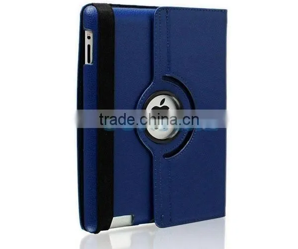 360 Degree Rotate Lichee Pattern Leather Case For Ipad 6/ Air 2 , Ipad 2/3/4 , Ipad Mini
