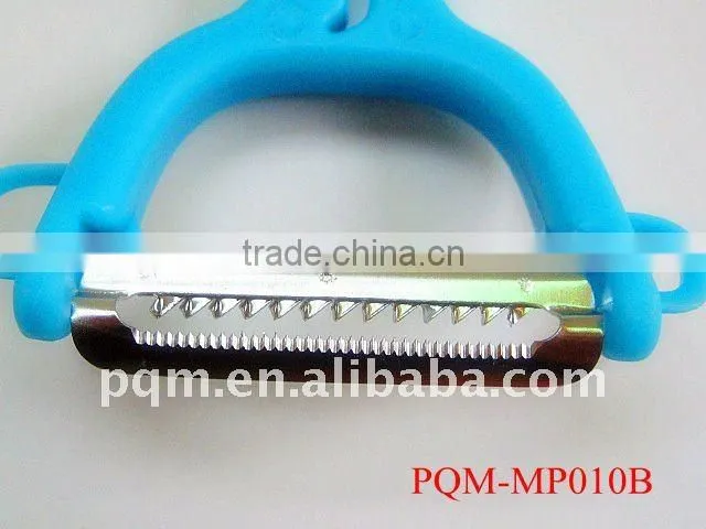 Double blade pratical blue vegetable peeler 010B