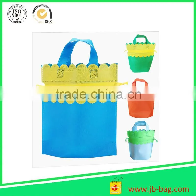 colorful customed design factory non woven drawstring bags