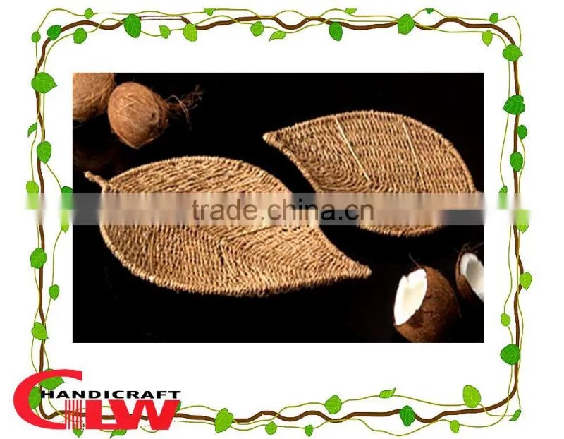 wholesale seagrass baskets, wedding decoration, leaf tray