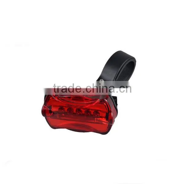 China Cheap Red 5LEDs Led Bike Light with 7 Modes