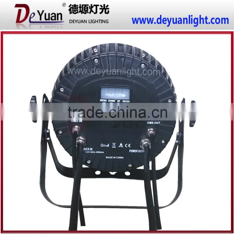 New design 18pcs 6in1 waterproof outdoor ip65 flat par light