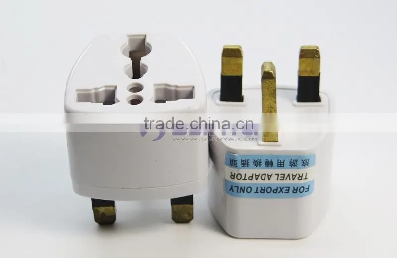 Wholesales Cheap Price AU US EU to UK Adapter Converter 3 Pin AC Power Plug Adaptor Connector