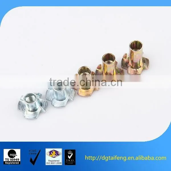 Galvanized steel 4 prong nut teeth nut