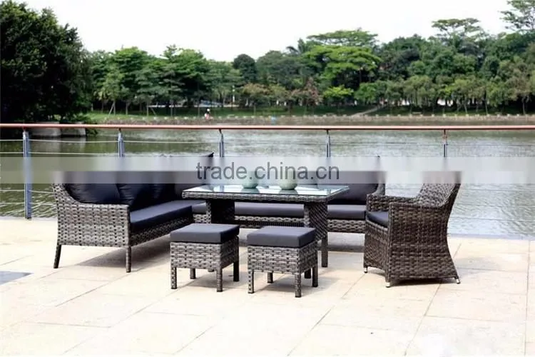 Modern Wicker Sets Rattan Sofa Philippines Natural Courtyard Furniture Outdoor Rattan Sofa