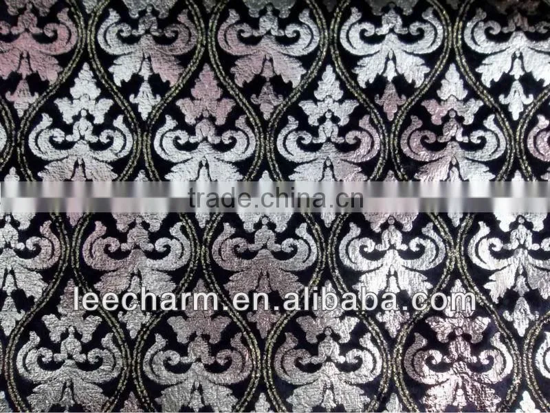 Polyester Printed Multicolor Metallic Fabric