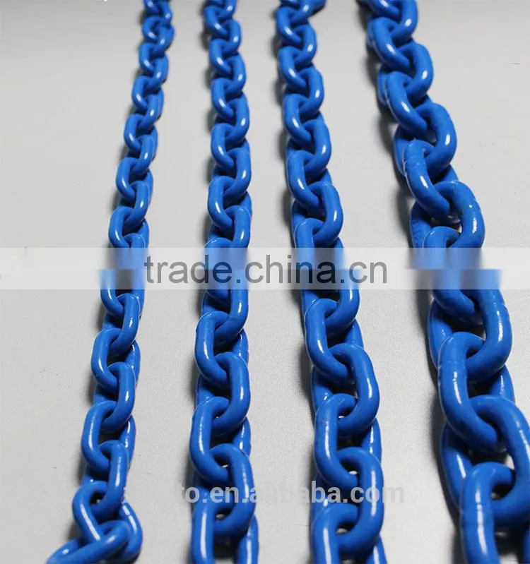 Plastic chain hot blue color