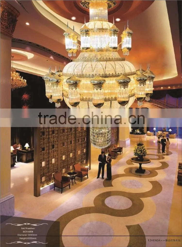 hot sale attactive crystal pillar light for hotel lobby for 2016 Guangzhou International lighting fair
