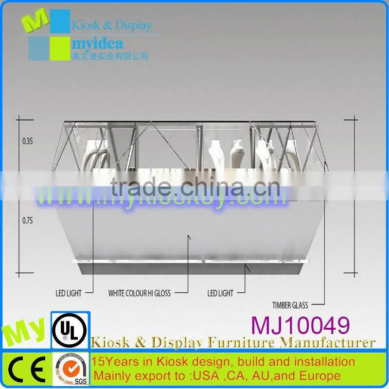 Myidea Factory wholesale Acrylic Black Watch Display Rack for Watch Store Kiosk