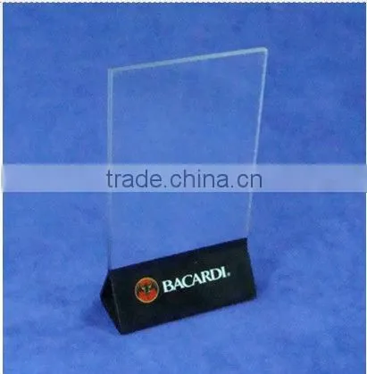 Price and Menu acrylic holder