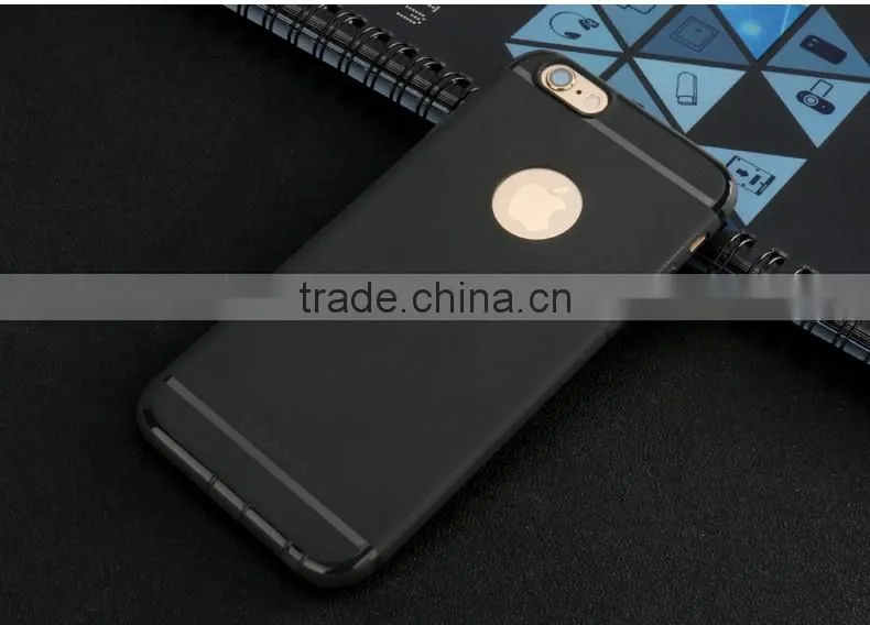 Original USAMS Soft TPU Full Rubber Back Case with Dust Plug for iPhone 6Plus 6s Plus 5.5 inch MT-5742