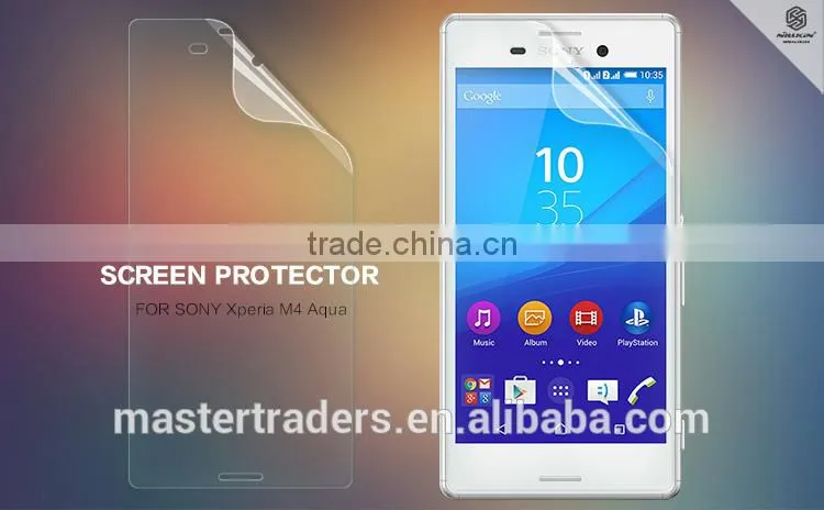 Original NILLKIN Frosted Anti-glare Super Clear Screen Protector Protective Film For Sony Xperia M4 Aqua MT-3552