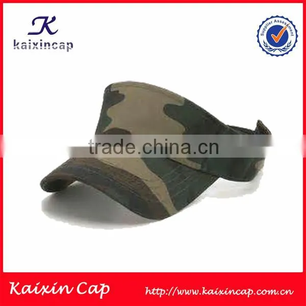 2015 OEM wholesale promotional 100% cotton printing long bill visor hat