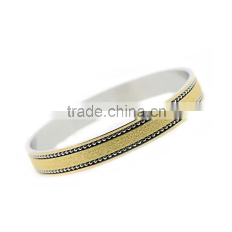Dong guan factory hot selling diamond sand round plain bracelet bangles