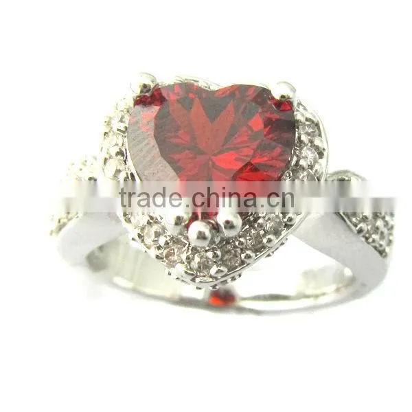 fashion pink color zircon jewelry ring,silver ring,Bridal Ring