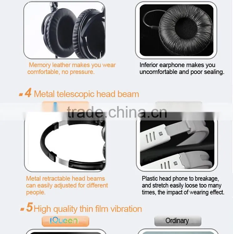Wholesale wired stereophonic am fm radio headset