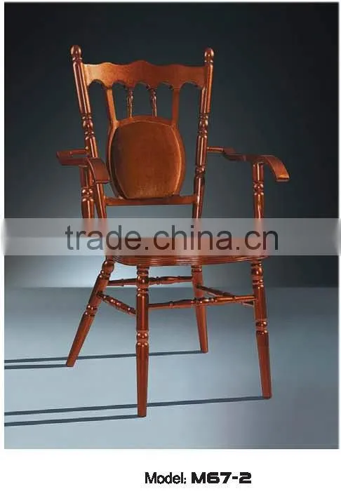 simple classical hotel dining chair metal base frame SH 17