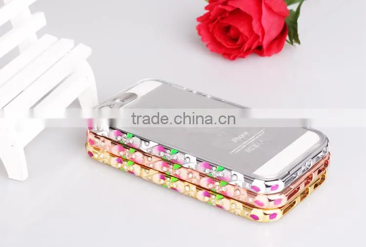 Hot selling Metal frame/PC LED Phone Case