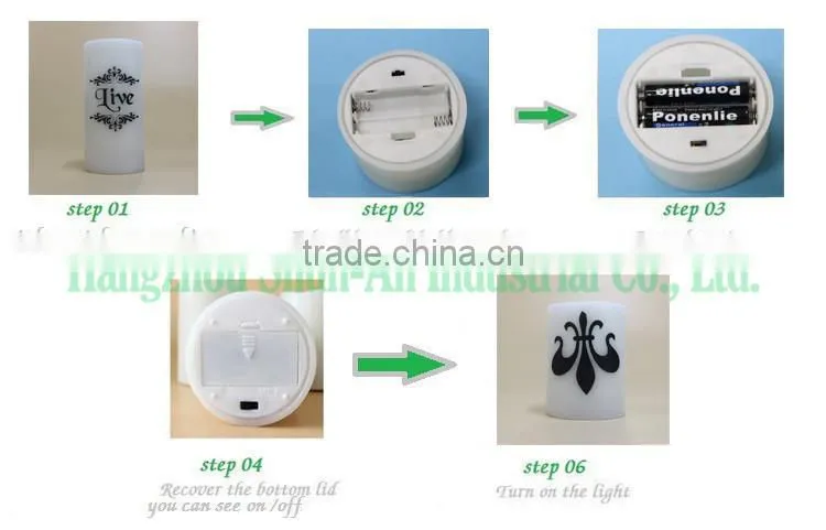 Various design led candle bulb making
