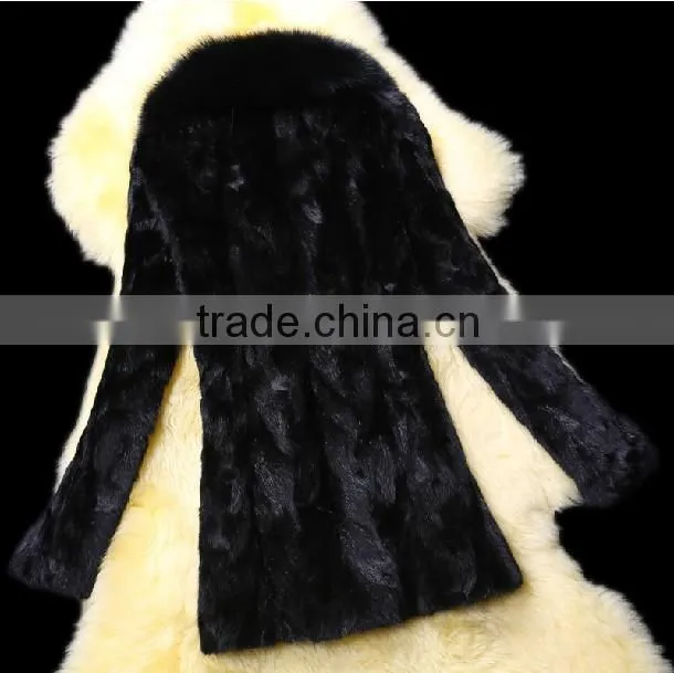 Newest Mink Fur Coat Women Fashion Fox Wool Fur Coat 2013 "11"