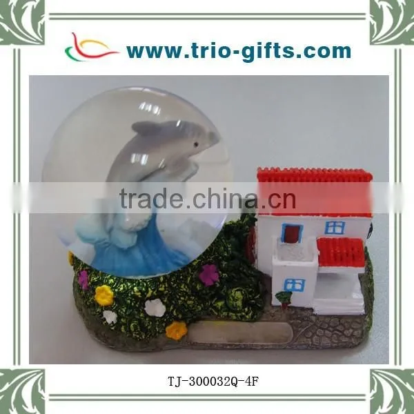 Resin beach chair and umbrella water globe