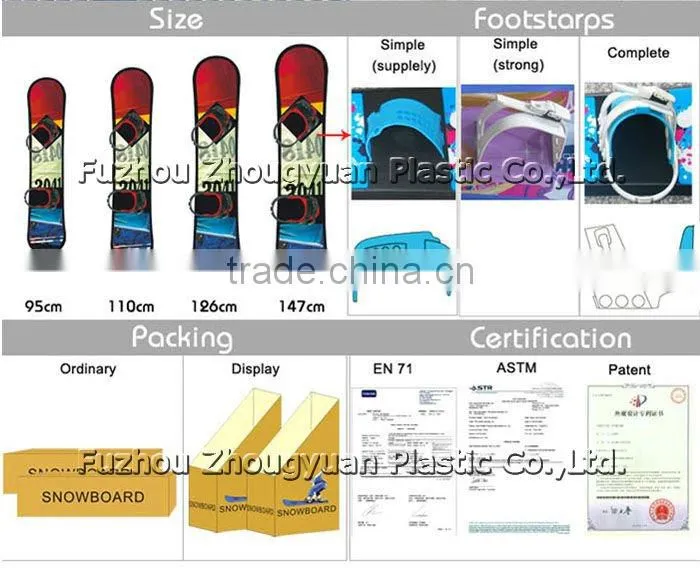 Hot Selling Plastic snowboards for child