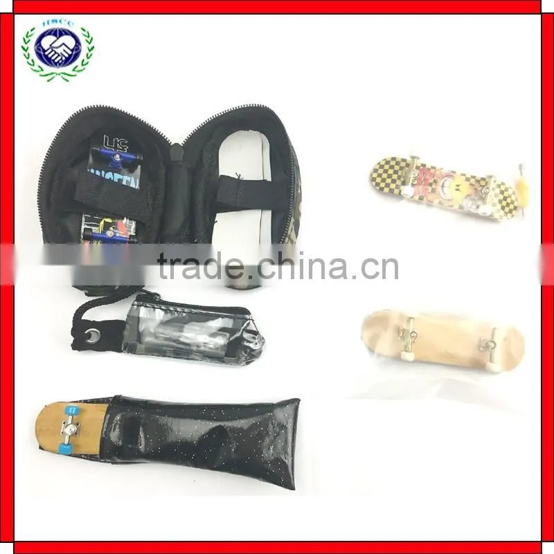 Zipper Bag Custom Mini Wood Fingerboard Set