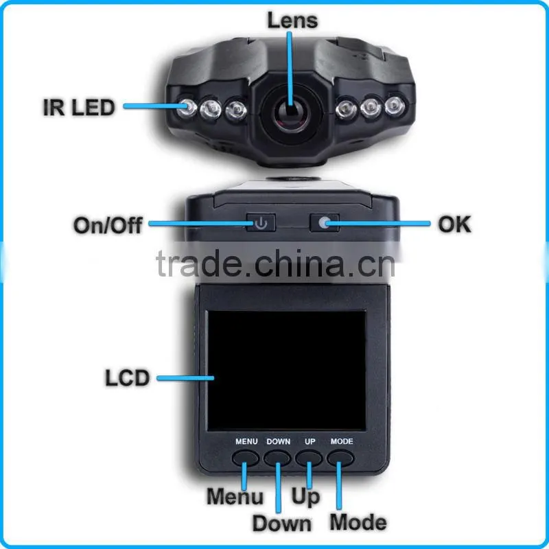 2.5" IR LED Video 270 Night Zoom SD DVR Camera Camcorder 720p HD Car Recorder