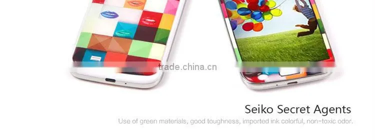 Newest Colorful design 3D Vinyl Epoxy Skin for samsung s4