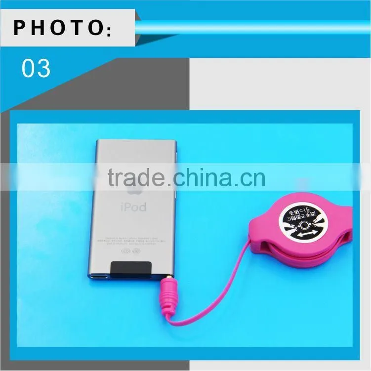 Wholesale colorful retractable optical audio cable 3.5mm from China manufacturer