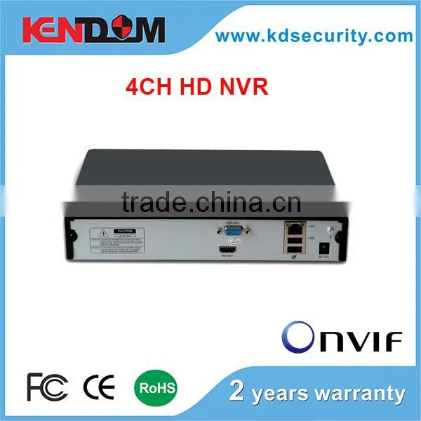 Kendom Hot sales Professional H.264 Network Video Recorder with HDMI, VGA Onvif NVR Support P2P Cloud function 1 sata